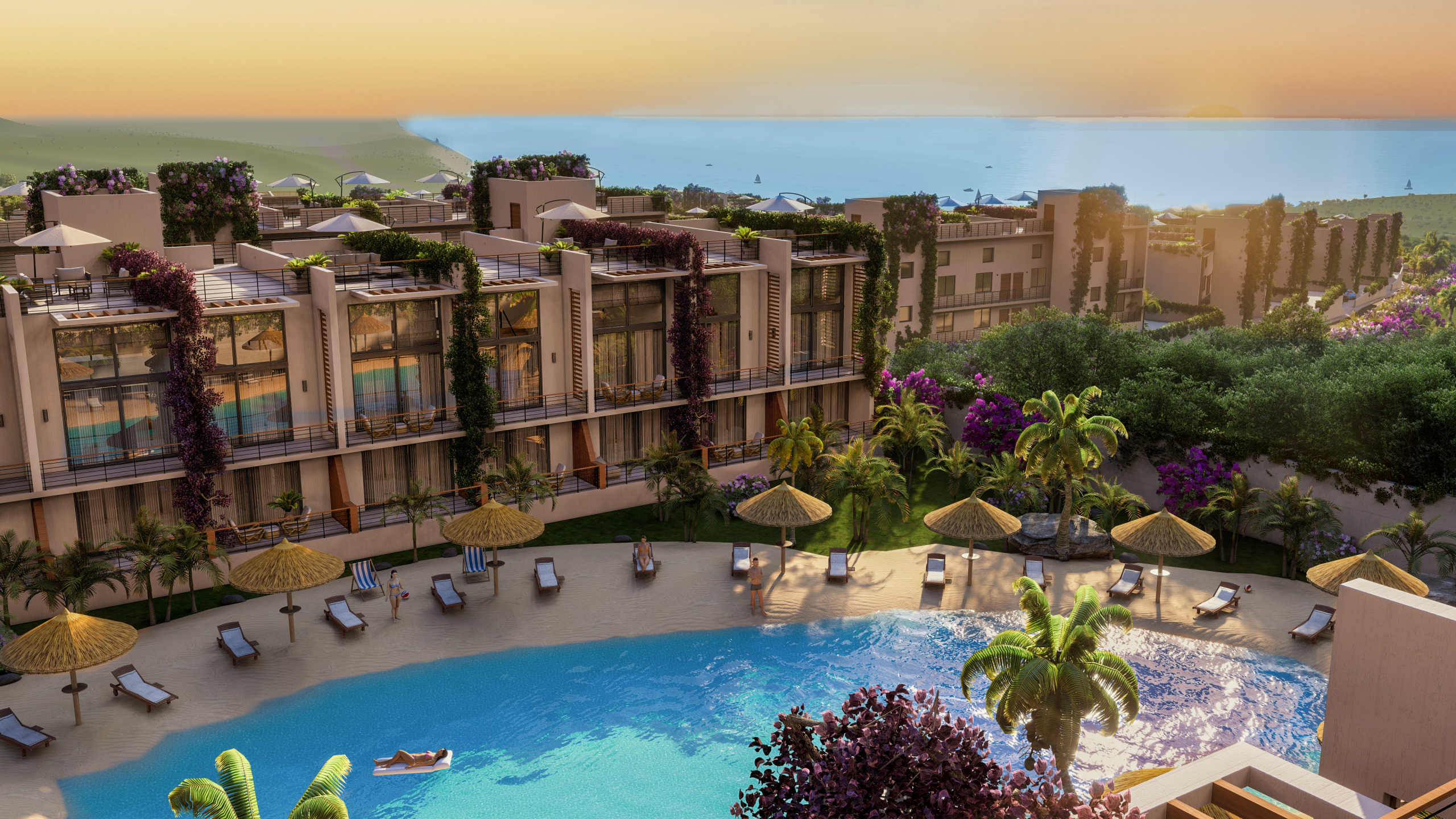 2+1 loft A type mountain side pool