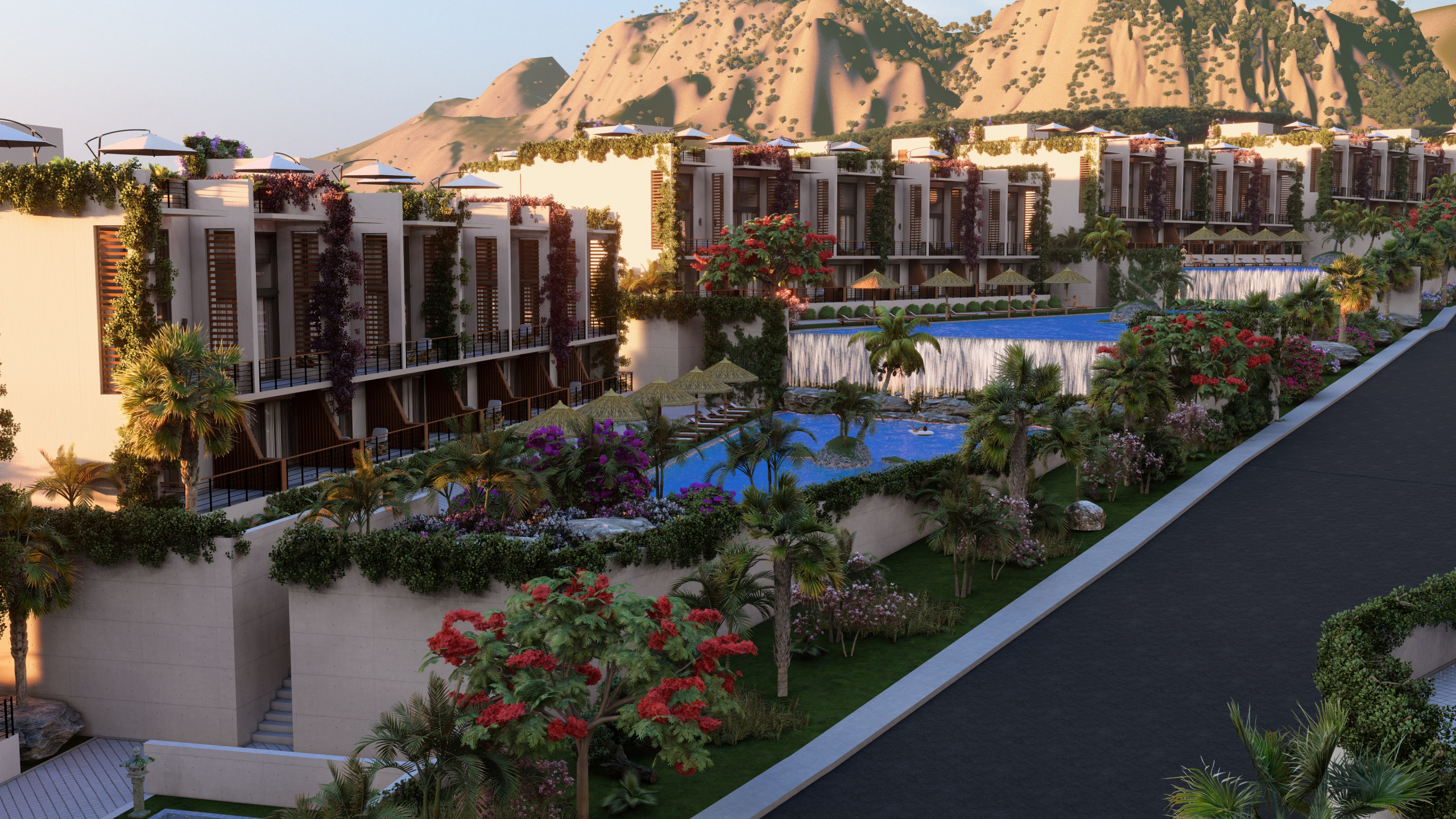 2+1 loft middle pool A blocks