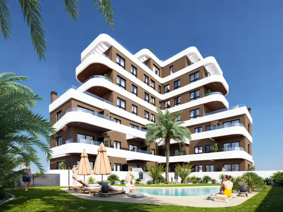 Nowoczesne apartamenty w Guardamar del Segura – tylko 1,4 km od plaży