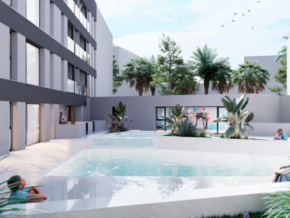 Nowoczesne apartamenty tylko 500 m od plaży w Lo Pagán