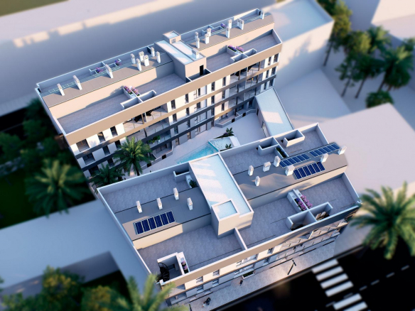 Nowoczesne apartamenty tylko 500 m od plaży w Lo Pagán