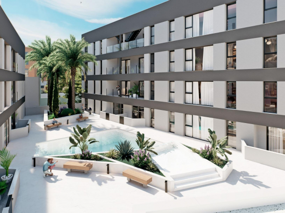 Nowoczesne apartamenty tylko 500 m od plaży w Lo Pagán