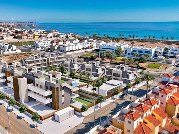 Apartamenty turystyczne 150 metrów od plaży w Torre de la Horadada