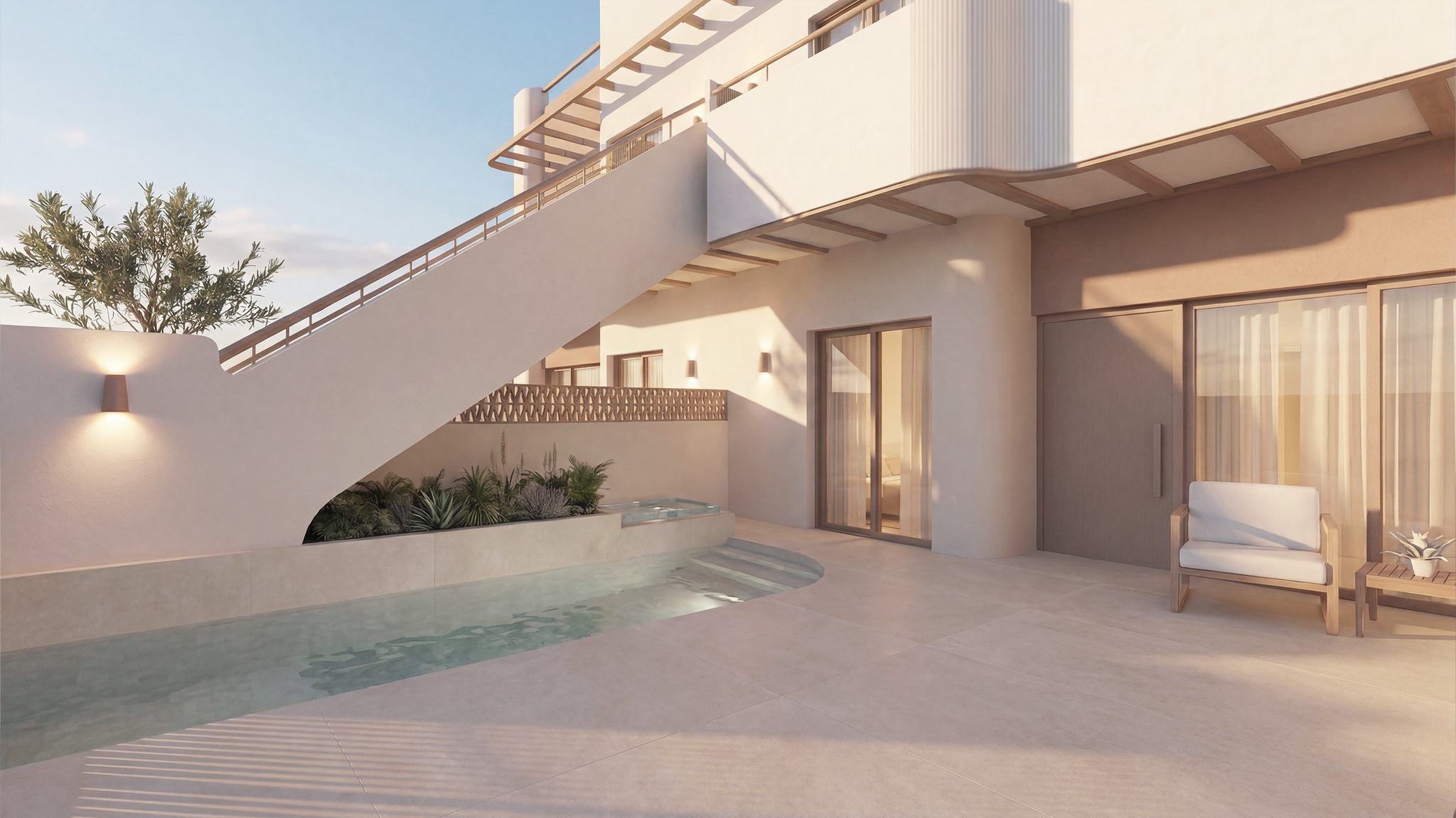 Nowoczesne bungalowy z prywatnym basenem w Pilar de la Horadada