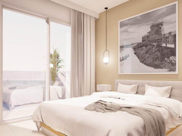 Apartamenty turystyczne 150 metrów od plaży w Torre de la Horadada