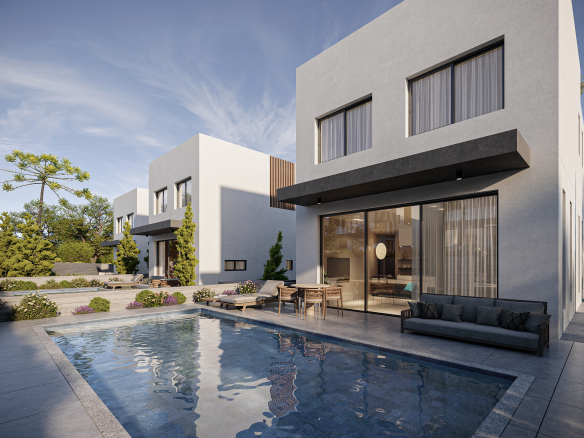 Nowoczesna willa z 3 sypialniami w Tremithousa – Pafos