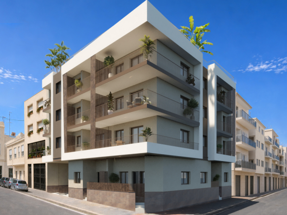 Nowoczesne apartamenty Amber Sun z basenem na dachu w Santa Pola – Costa Blanca