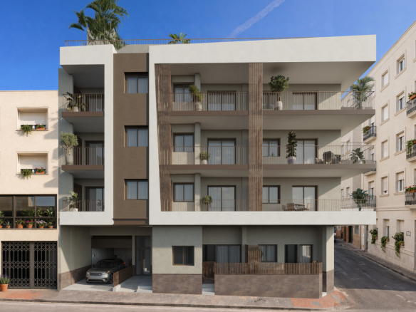 Nowoczesne apartamenty Amber Sun z basenem na dachu w Santa Pola – Costa Blanca