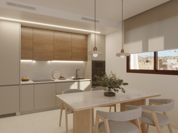 Nowoczesne apartamenty Amber Sun z basenem na dachu w Santa Pola – Costa Blanca